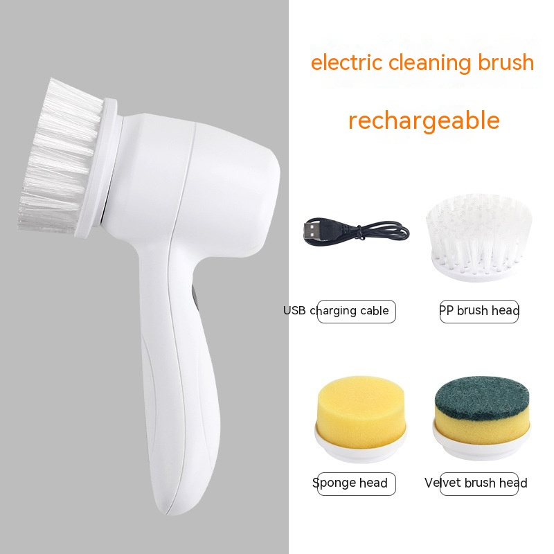 Electric Cleaning Brush 4 Types of Brushes 1 Scrubber