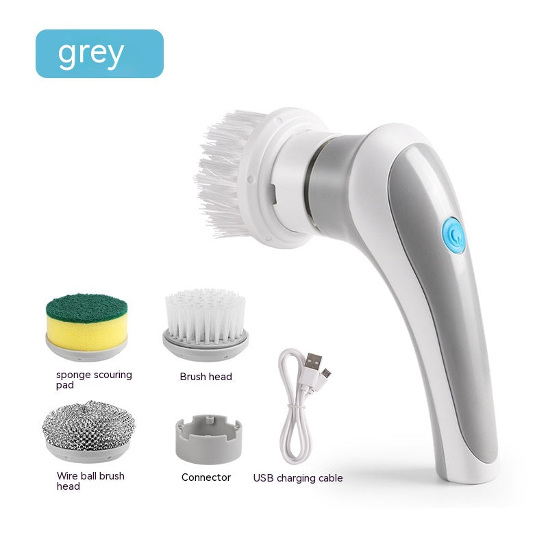 Electric Cleaning Brush 4 Types of Brushes 1 Scrubber